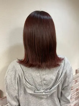カラー ミディアム Reflet 新宿/プルエクステのヘアスタイル