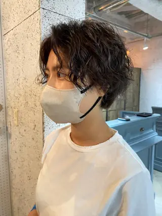 ショート パーマ KOOKI スティードトーキョーのヘアスタイル