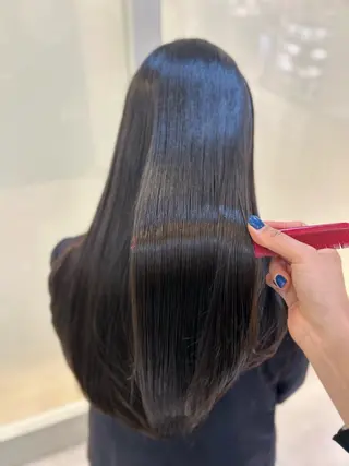 ロング カラー 縮毛矯正/髪質改善/ 艶髪ササキナツミのヘアスタイル