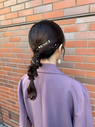 ミディアム ヘアアレンジ さとう あやかのヘアスタイル