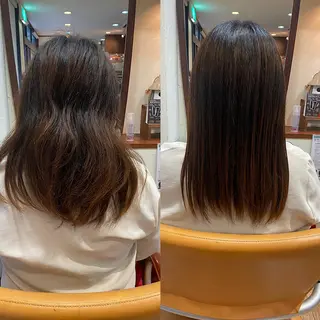 ロング サプリームヘア 飯田みち瑠のヘアスタイル