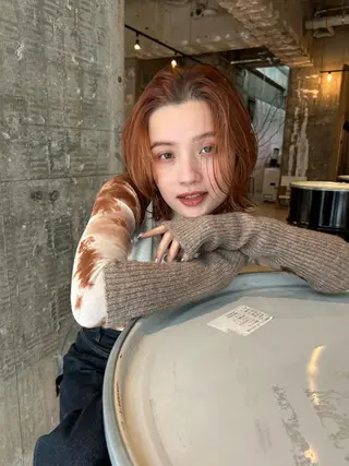 ミディアム カラー 一ノ瀬 暁のヘアスタイル