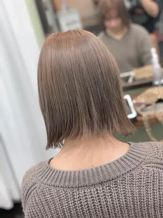 ショート ブリーチ毛に縮毛矯正 ✨カラー✨山田 正幸のヘアスタイル