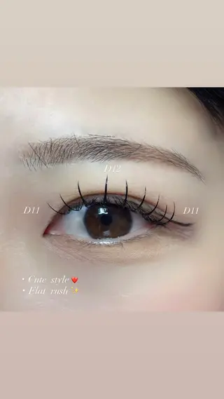マツエク・マツパ mikaze🫧 seek北梅田店のマツエク・マツパデザイン