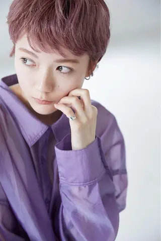 ショート カラー パーマ ヘアアレンジ マツエク・マツパ SUZUNO🤎ボブ レイヤー🫧顔周りのヘアスタイル