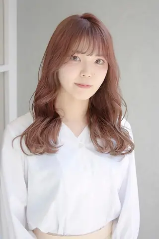 ミディアム カラー ba_boo 福岡店のヘアスタイル