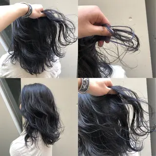 ミディアム 韓国ヘア 店長NEGIのヘアスタイル