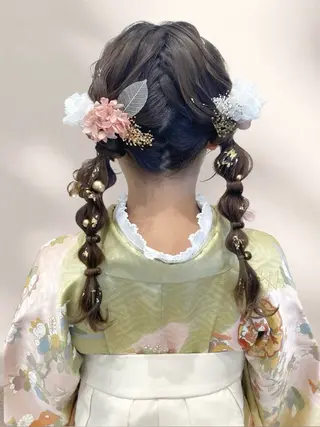 ヘアアレンジ あやかショート 白髪ぼかしのヘアスタイル