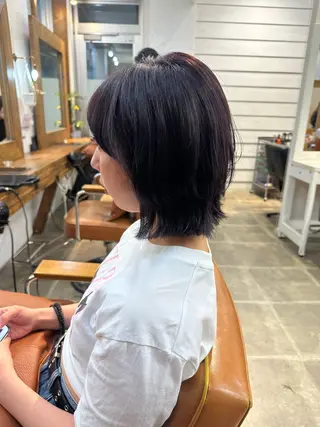 ミディアム カラー 👑銀座ショート/ 絶壁補正/金子涼👑のヘアスタイル
