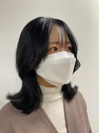 ミディアム カラー 和歌山韓国ヘア🌙 MOEのヘアスタイル
