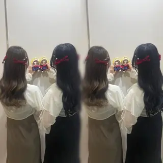 ヘアアレンジ 🫧艶カラー特化🫧 セット/mona🩵のヘアスタイル