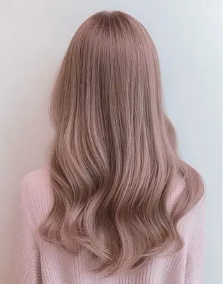 ロング カラー ブリーチなしWカラー 超特化/YURAのヘアスタイル