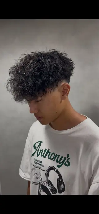 パーマ メンズ 大阪メンズパーマ/ 中崎町/森 大和のヘアスタイル