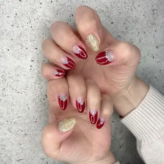 ミディアム カラー パーマ ヘアアレンジ メンズ キッズ ネイル マツエク・マツパ Salon Ｋのネイルデザイン