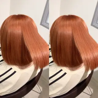 ショート カラー パーマ キッズ 盛れる艶カラー× レイヤーカット/咲来のヘアスタイル