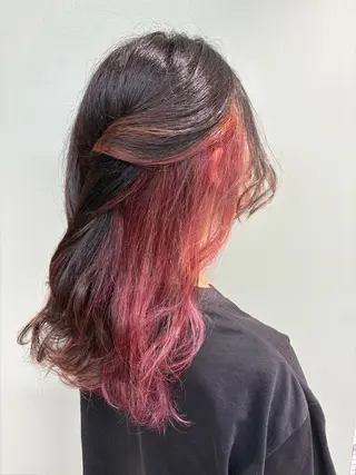 ロング カラー ヘアアレンジ tiptop所属・ヤマグチ ミレイのヘアスタイル