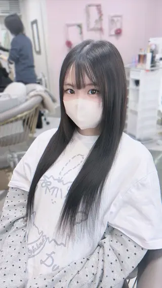 ロング 心斎橋/プルエクステ ハイトーン/カットのヘアスタイル