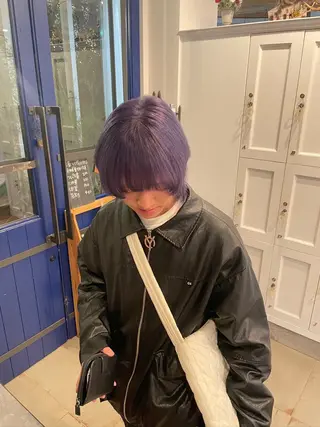 ショート カラー メンズ 増田 ルナのヘアスタイル