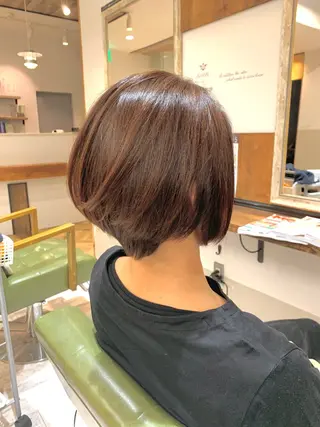 ショート カラー rinrin 天文館のヘアスタイル