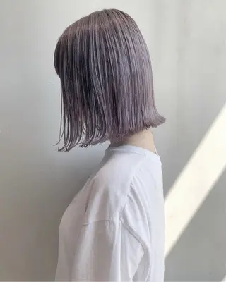 ショート 美髪矯正 透明感 カラー⭐️ユウキのヘアスタイル