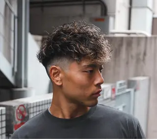 ショート カラー パーマ メンズ 💈men's💈 satoru中目黒のヘアスタイル