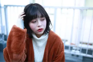 ミディアム カラー パーマ ヘアアレンジ メンズ キッズ ネイル マツエク・マツパ premier modelsのヘアスタイル