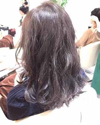 セミロング カラー ヘアアレンジ 金子 富士のヘアスタイル