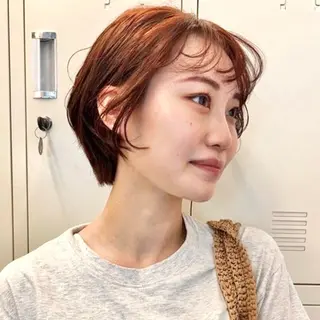 ショート カラー 🍒中川葵久美🍒 レイヤー/メンズのヘアスタイル