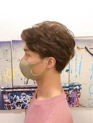 パーマ メンズ 艶髪💫透明感💖 Sato Toyoのヘアスタイル