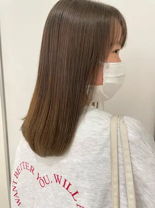 ミディアム 韓国風パーマ/ヘア セット/店長みづきのヘアスタイル