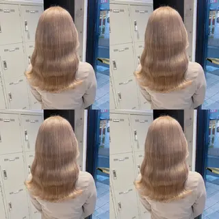 セミロング カラー ダブルカラー特化💍 tiam💍韓国ヘアのヘアスタイル