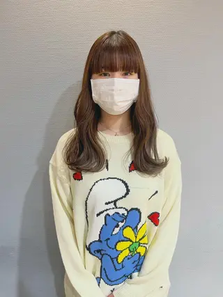ロング かわい りほのヘアスタイル