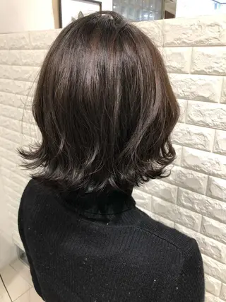 ショート カラー ヘアアレンジ 【白髪ぼかし】 矢内　夏輝のヘアスタイル