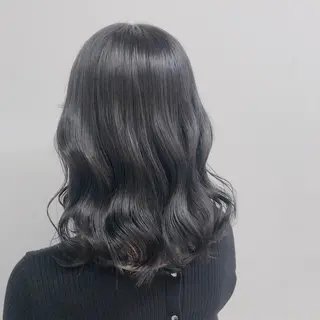 セミロング カラー 韓国ヘア指名率 No. 1小堀京介のヘアスタイル