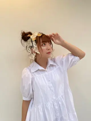 ヘアアレンジ ブリーチ 縮毛矯正/ 艶髪/COCONAのヘアスタイル