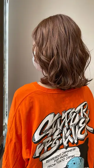 ミディアム カラー モデルさん募集中IT byALBUM八王子のヘアスタイル