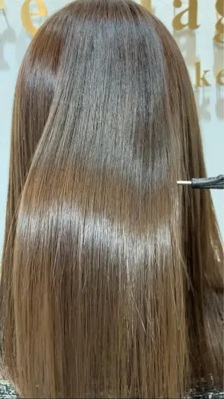 ロング カラー ヘアアレンジ キッズ 横浜関内髪質改善 re:Magoのヘアスタイル