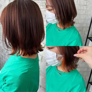 ショート カラー エクステ＆艶カラー 🎀YURINA🎀のヘアスタイル