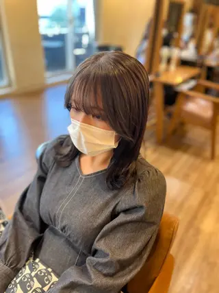 ミディアム 清水 京太のヘアスタイル