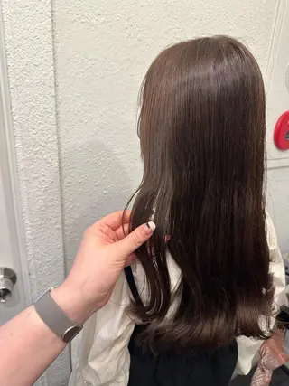 セミロング カラー ヘアアレンジ DANY🦋名駅✂︎ 艶髪/透明感カラーのヘアスタイル