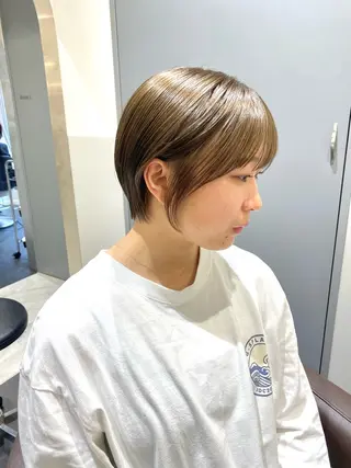ショート カラー 🟩くすみカラー/ボ ブ/ショート/大司のヘアスタイル
