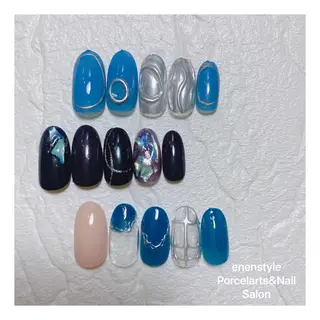 ミディアム ネイル 👑enen style👑のネイルデザイン