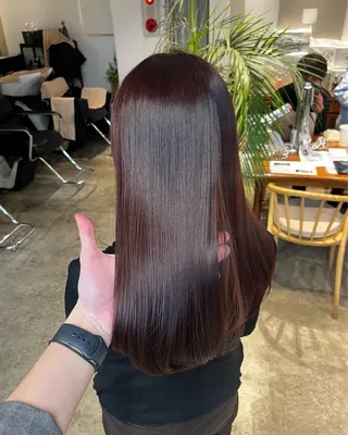 カラー ウルフ/レイヤー/ ブリーチカラーのヘアスタイル