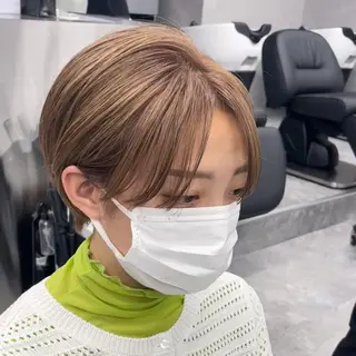 ショート カラー パーマ ヘアアレンジ メンズ キッズ ネイル マツエク・マツパ アイブロウ 大人スタイル 太田のヘアスタイル