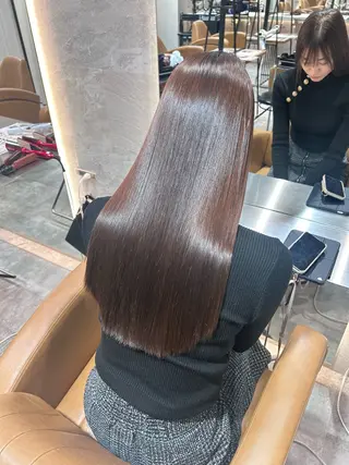 ロング レイヤー/美髪矯正 /赤味消し 古舘悠登のヘアスタイル