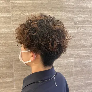 ショート パーマ メンズ ✨ブリーチ/エクステ 豊住 光輝✨のヘアスタイル