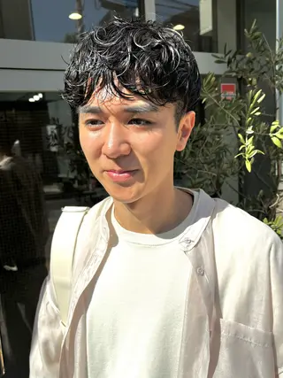ショート パーマ メンズ しの　ゆきの THE REMMYのヘアスタイル