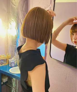 ショート カラー レイヤー/パーマ /ウルフ/nabeのヘアスタイル