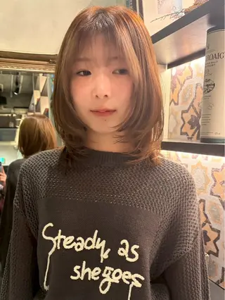 ミディアム NEWTON 🌟カットモデル募集のヘアスタイル
