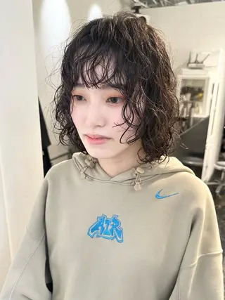ミディアム パーマ ryuei /原宿のヘアスタイル